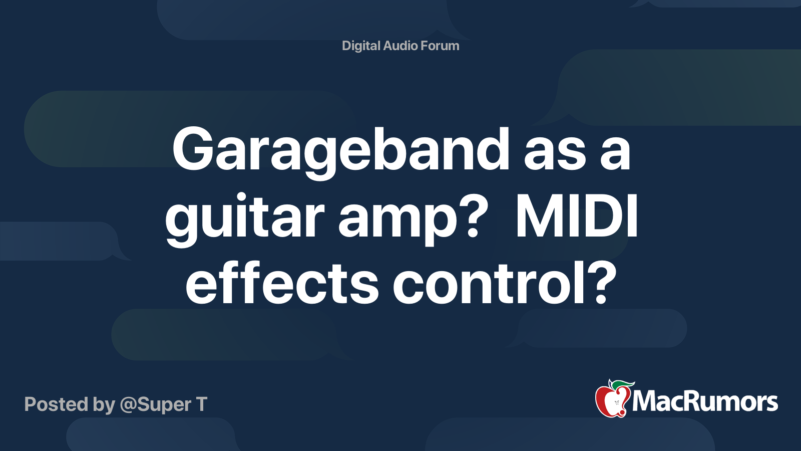 Use guitar as midi deals controller garageband