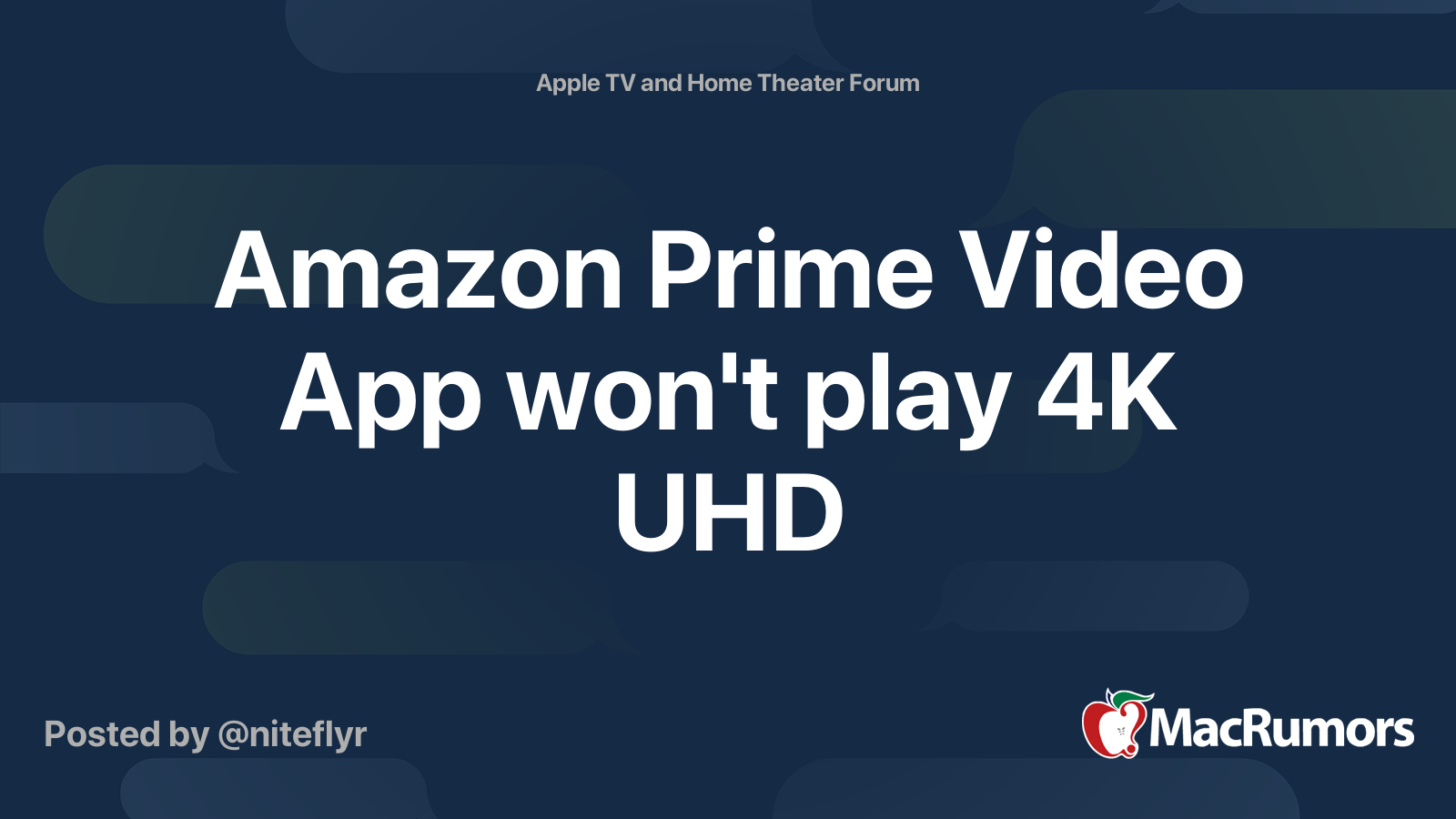 Amazon prime video 2025 4k not working