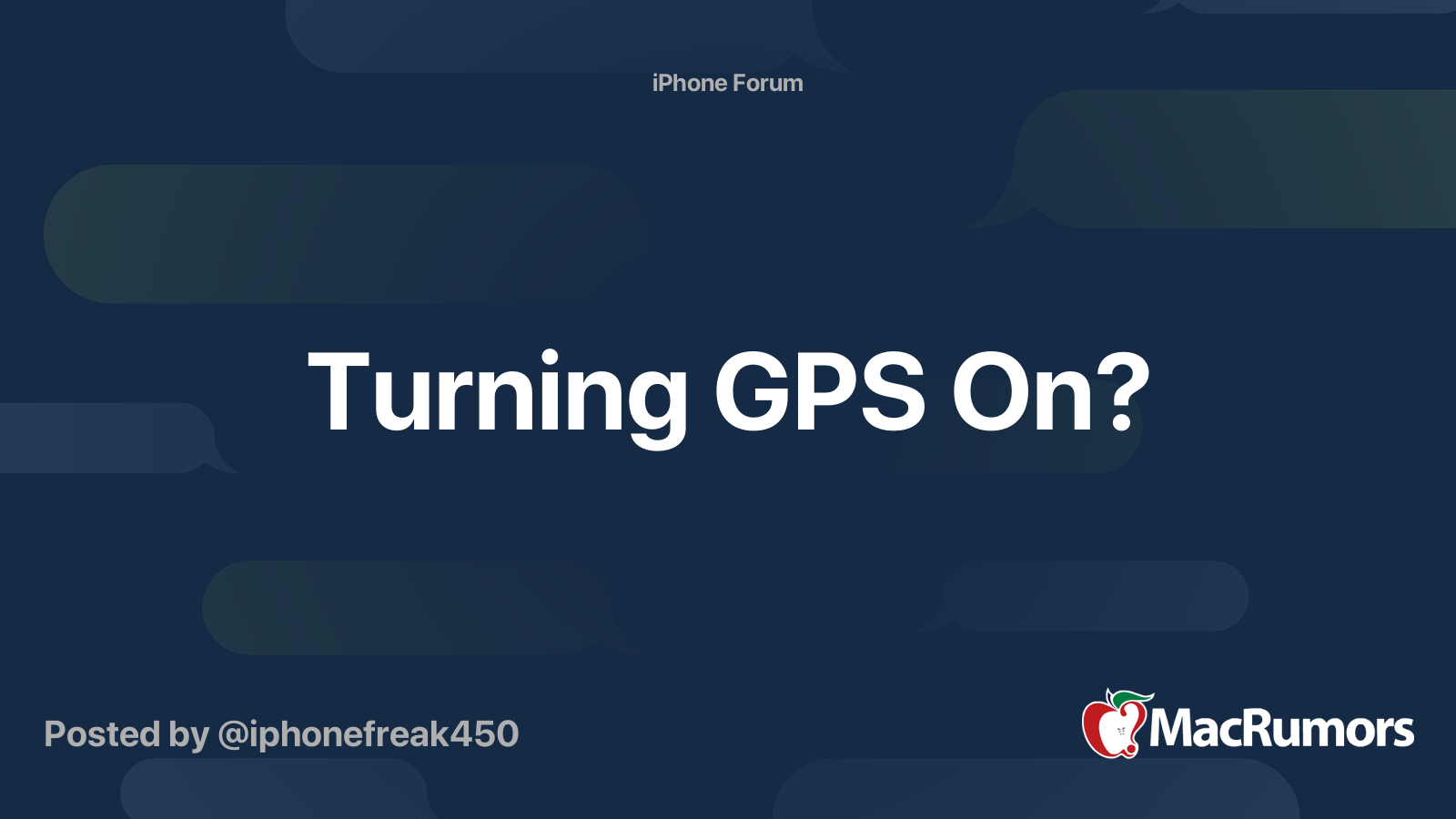 turning on gps on iphone