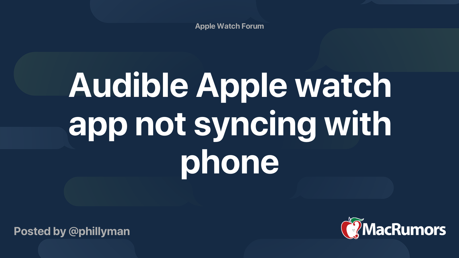 Apple watch and discount iphone not syncing