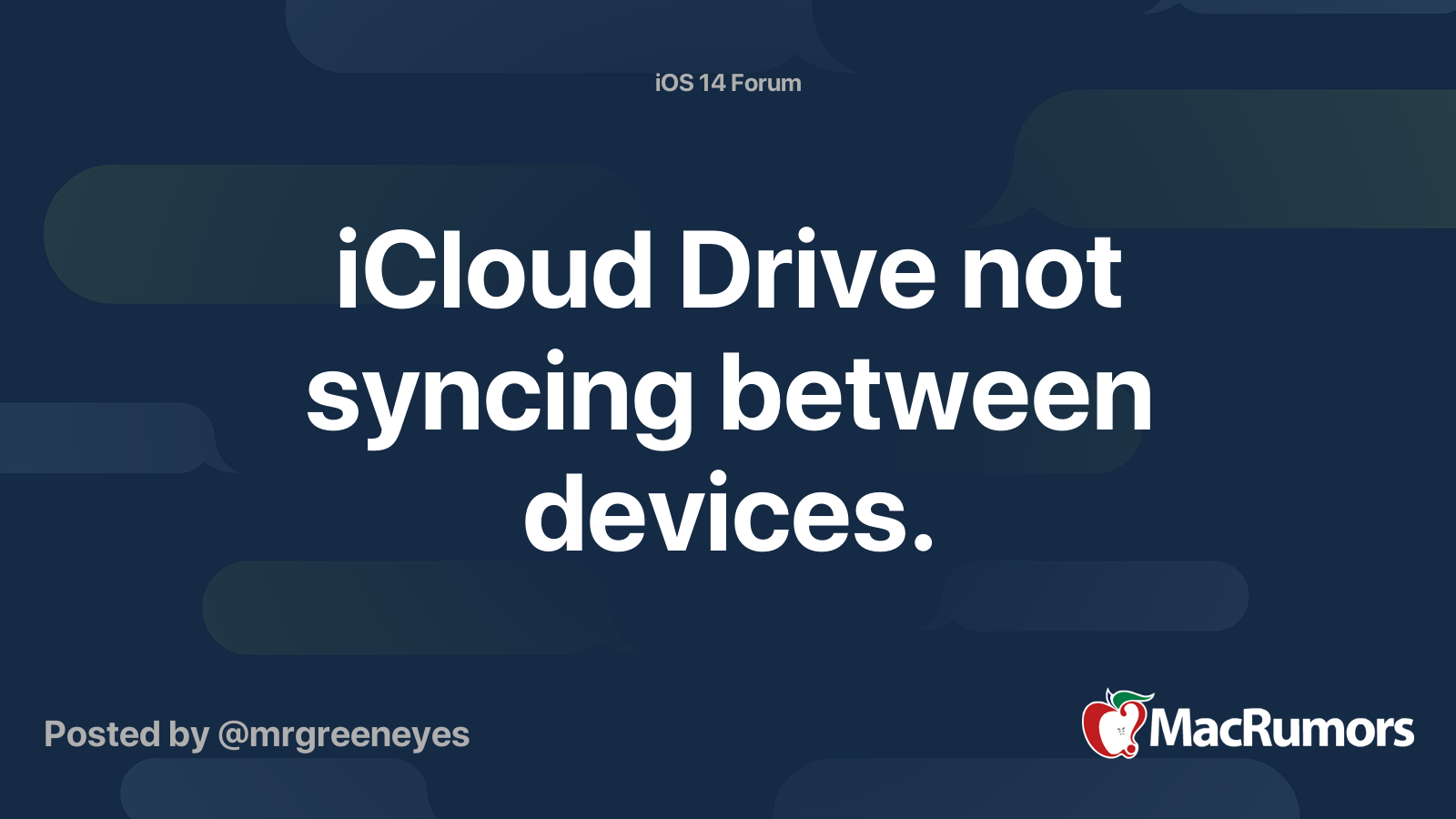 icloud-drive-not-syncing-between-devices-macrumors-forums