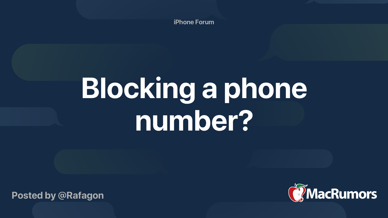 call from telecom department regarding blocking number