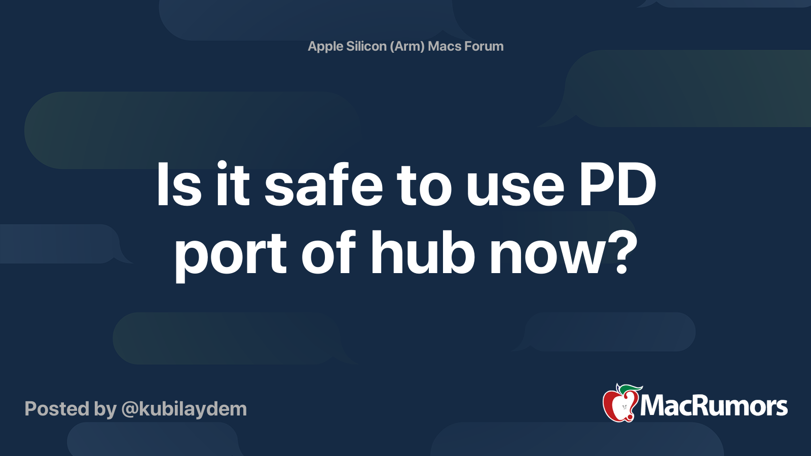 is-it-safe-to-use-pd-port-of-hub-now-macrumors-forums