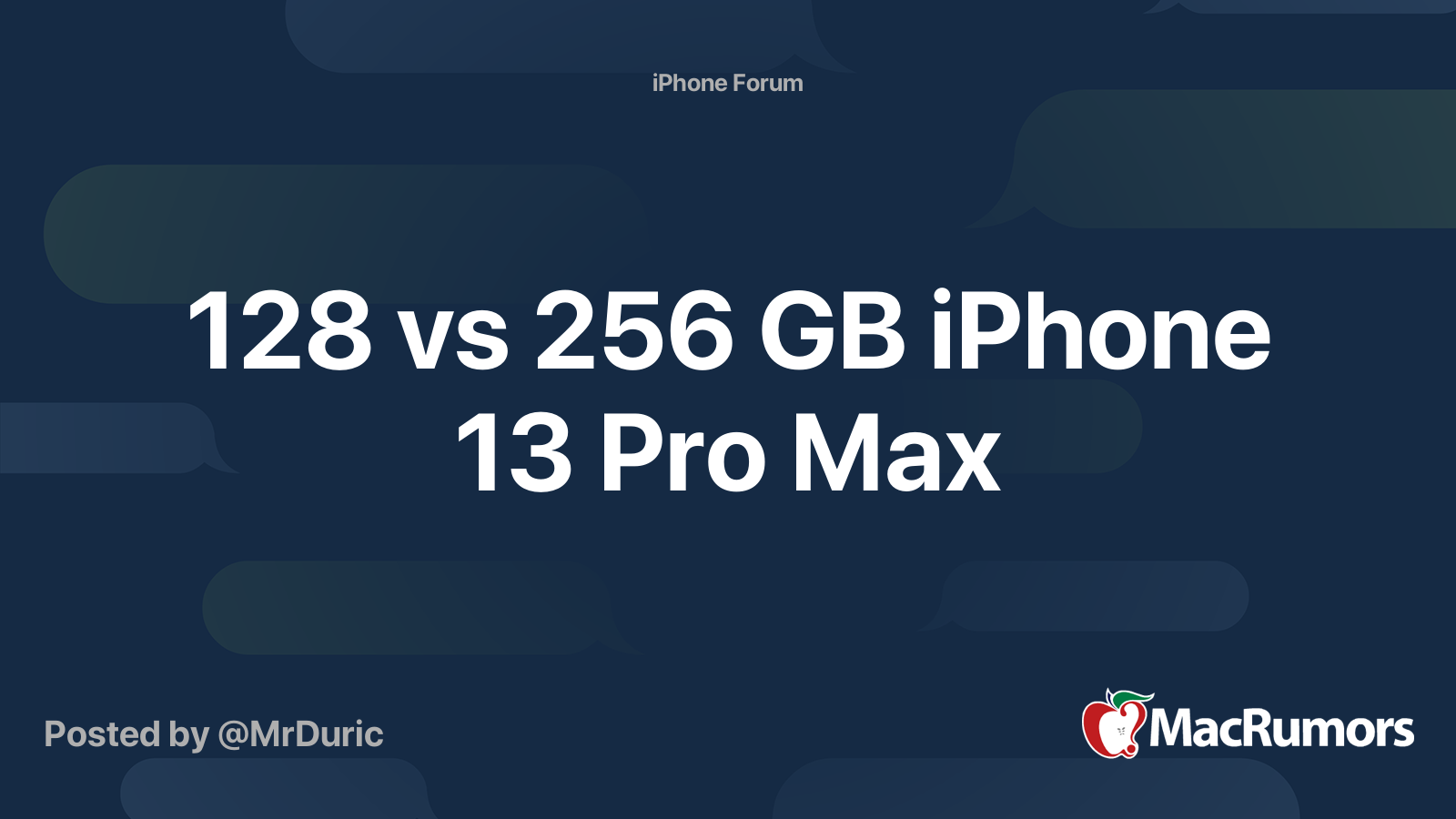 You May Not Want to Buy the 128GB iPhone 13 Pro: Here's Why - MacRumors