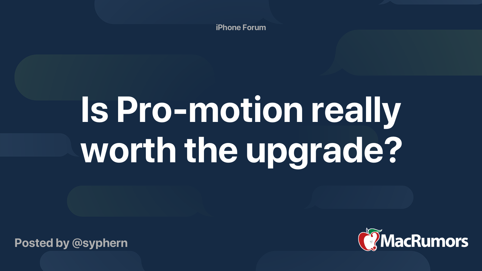 is-pro-motion-really-worth-the-upgrade-macrumors-forums