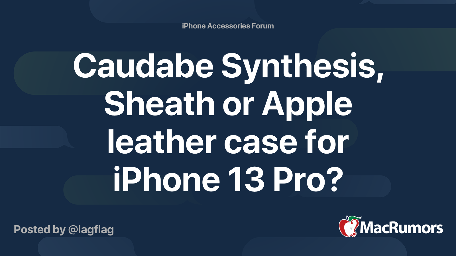 Caudabe Synthesis, Sheath or Apple leather case for iPhone 13 Pro