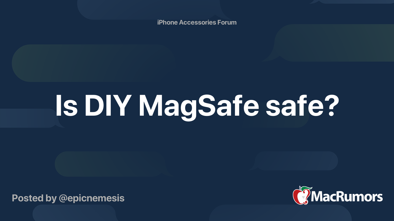 Is DIY MagSafe safe?