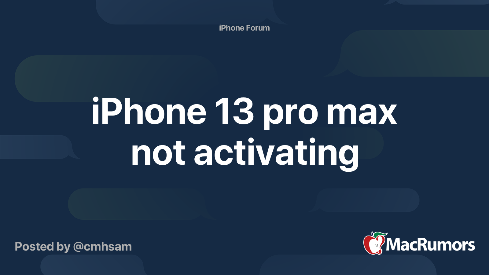 iphone 13 pro max not activating