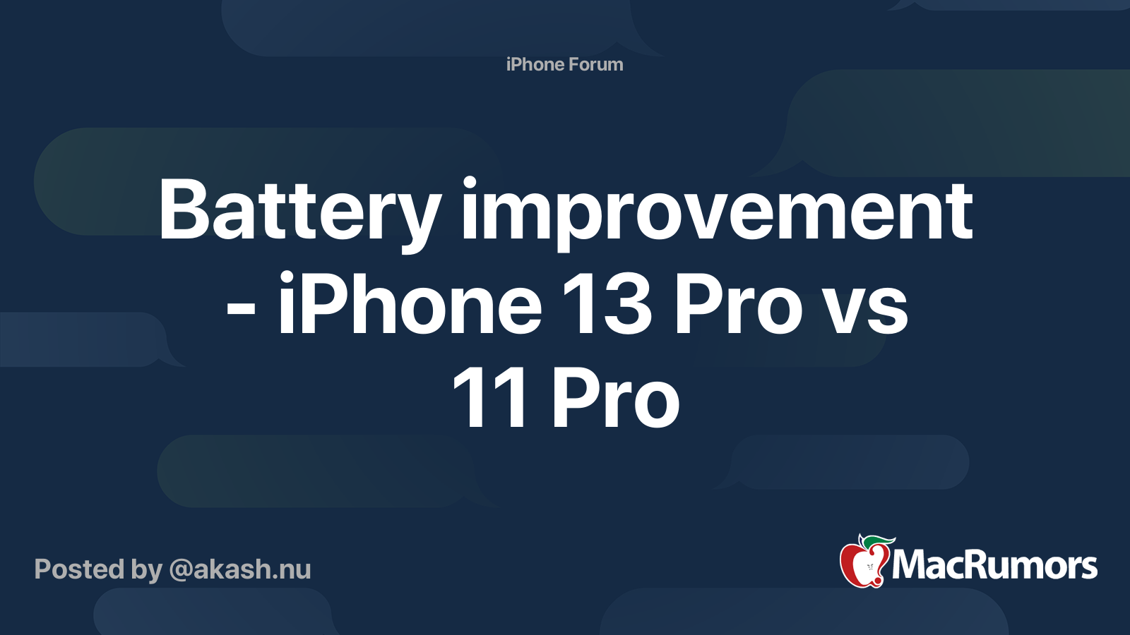 iphone 13 pro battery life vs iphone 11