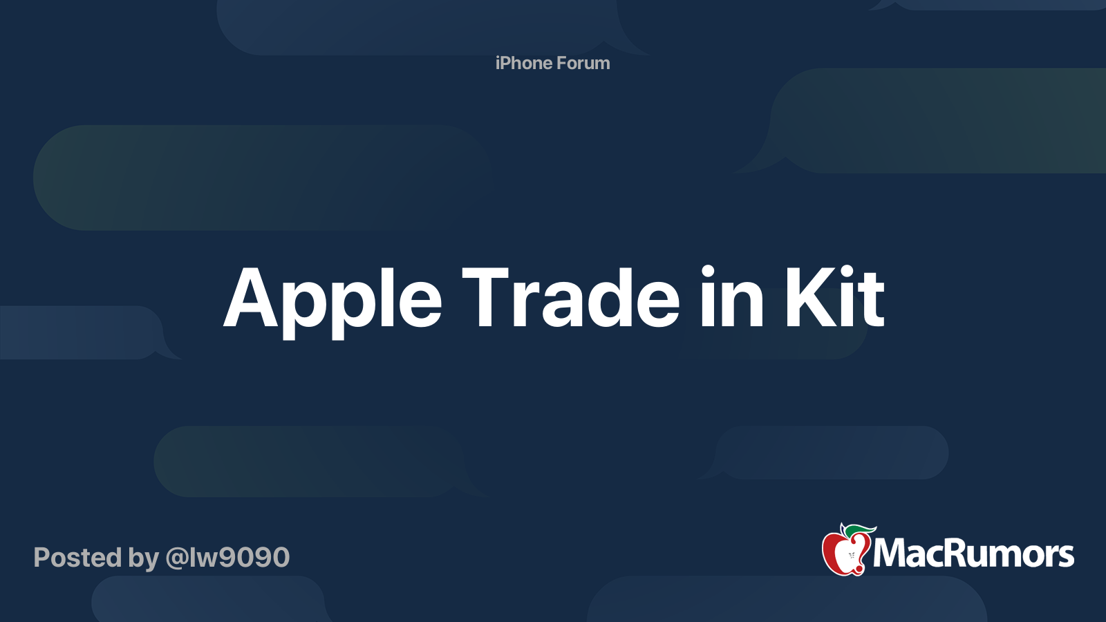 Apple Trade in Kit MacRumors Forums