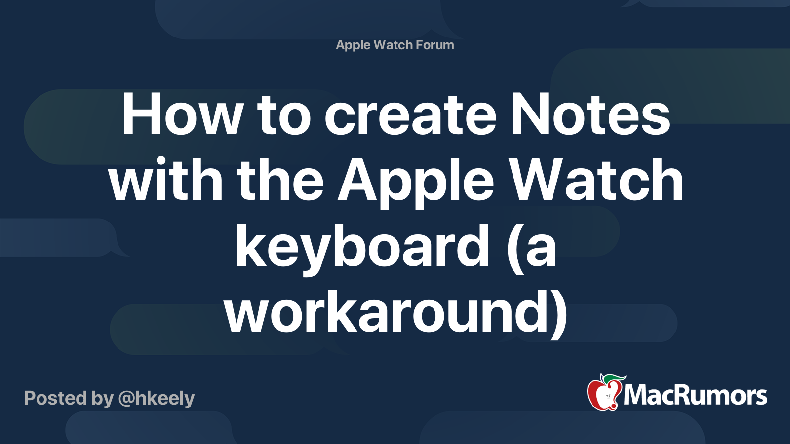 Notes best sale on iwatch