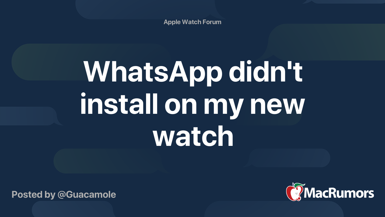 How do i put whatsapp on my apple online watch