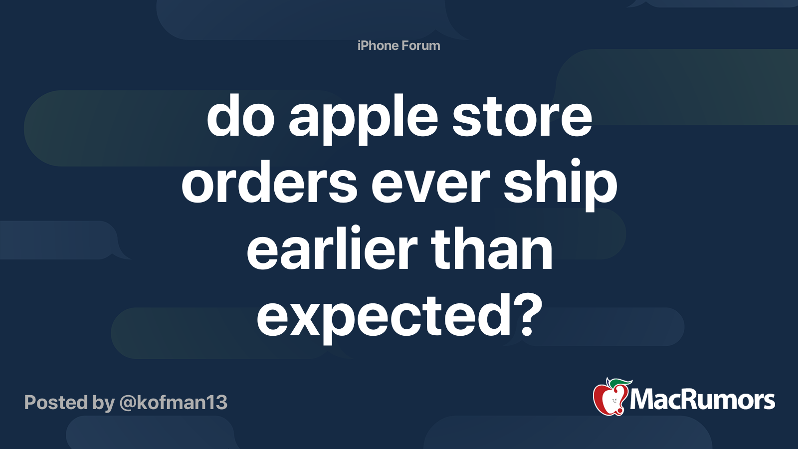 Do Apple Store Orders Ever Ship Earlier Than Expected MacRumors Forums