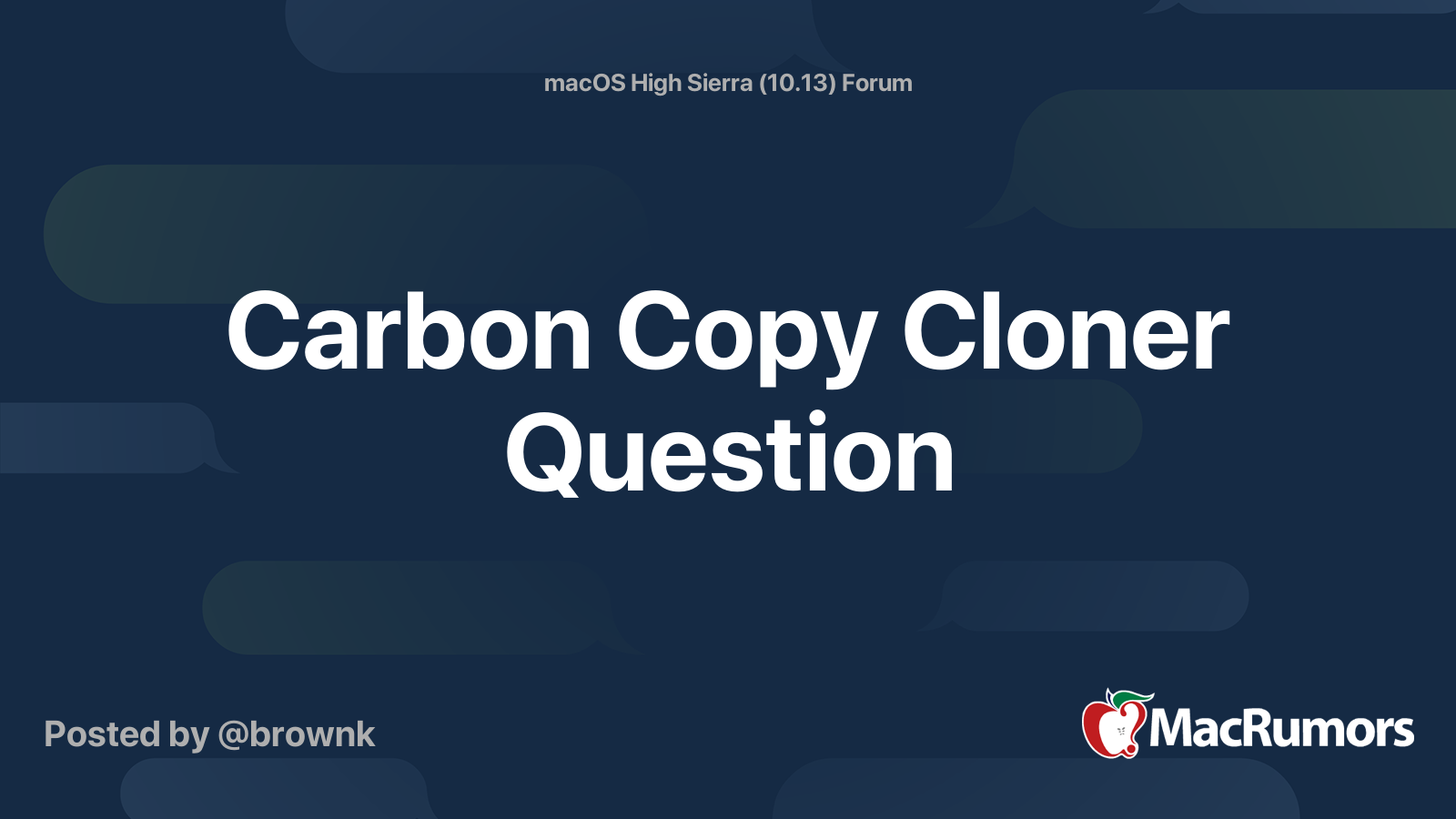 carbon-copy-cloner-question-macrumors-forums