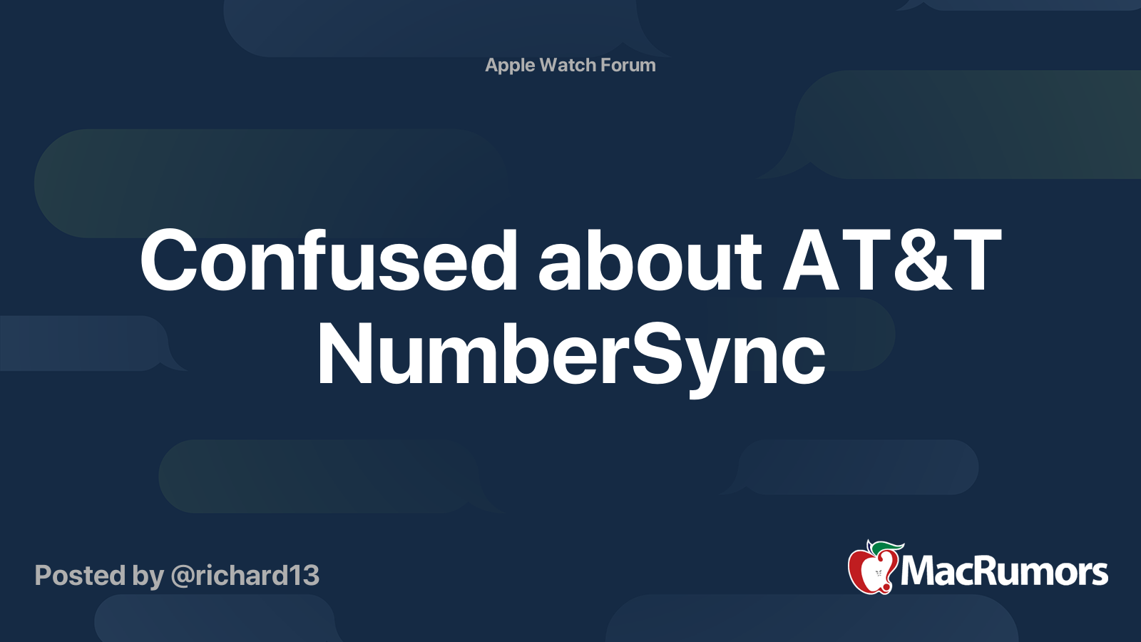 At&t numbersync best sale apple watch