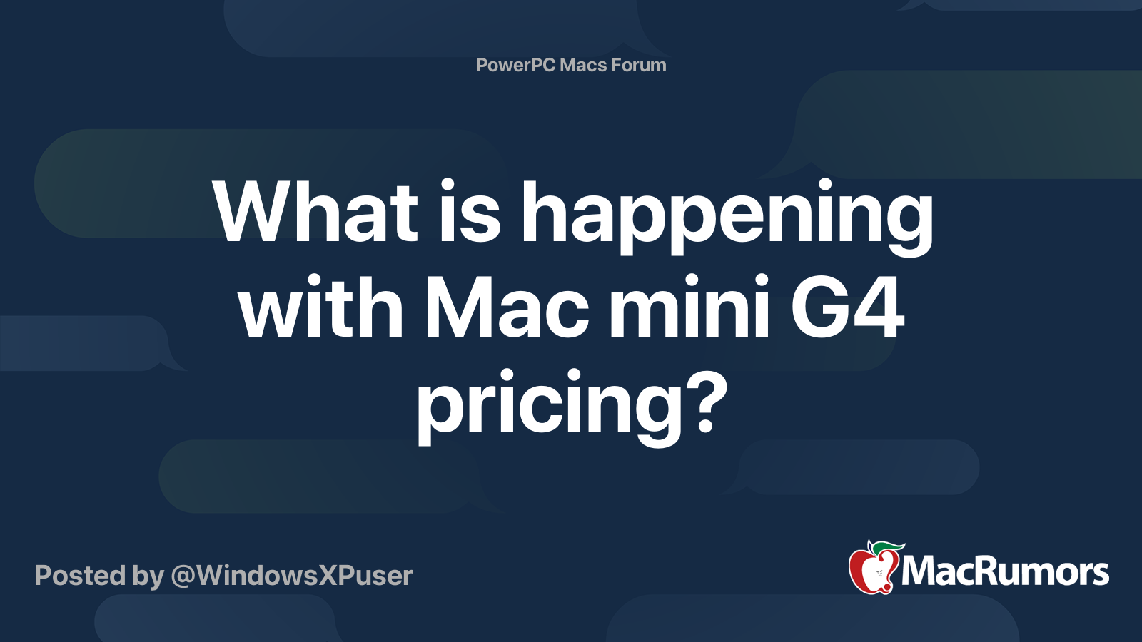 What is happening with Mac mini G4 pricing? | MacRumors Forums