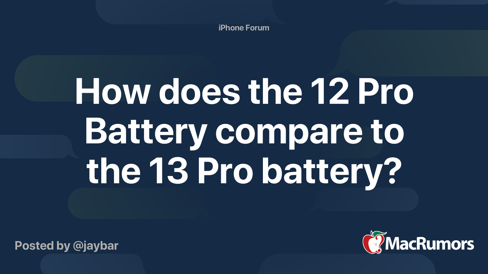 12 pro vs 13 vs 13 pro battery test