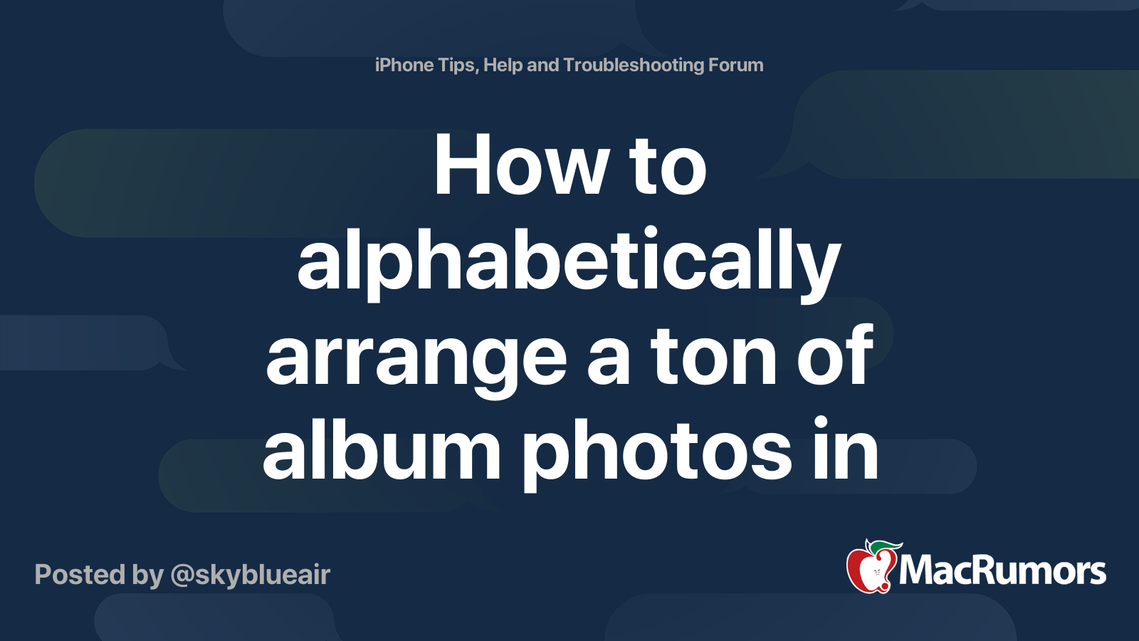 How To Use iPhone Photo Albums To Organize Photos