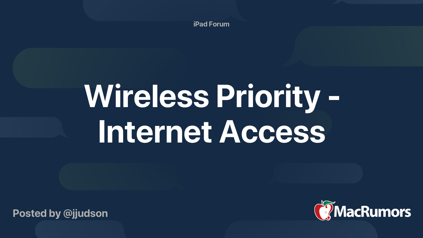 Wireless Priority Access MacRumors Forums