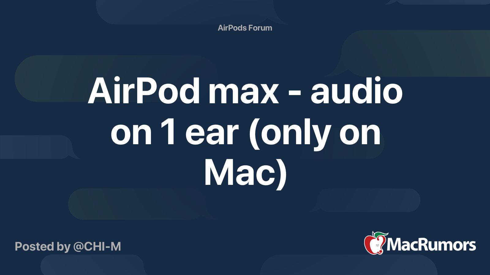 Airpod only playing discount in one ear