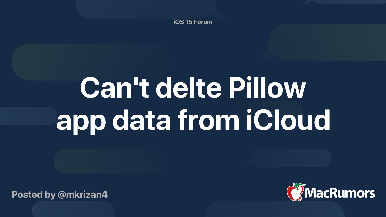 Icloud pillow best sale