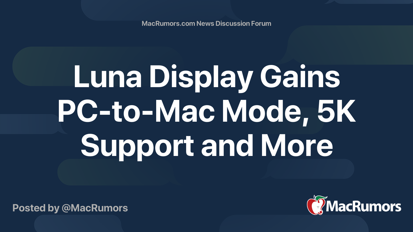 Luna Display Gains PC-to-Mac Mode, 5K Support and More | Page 2 ...