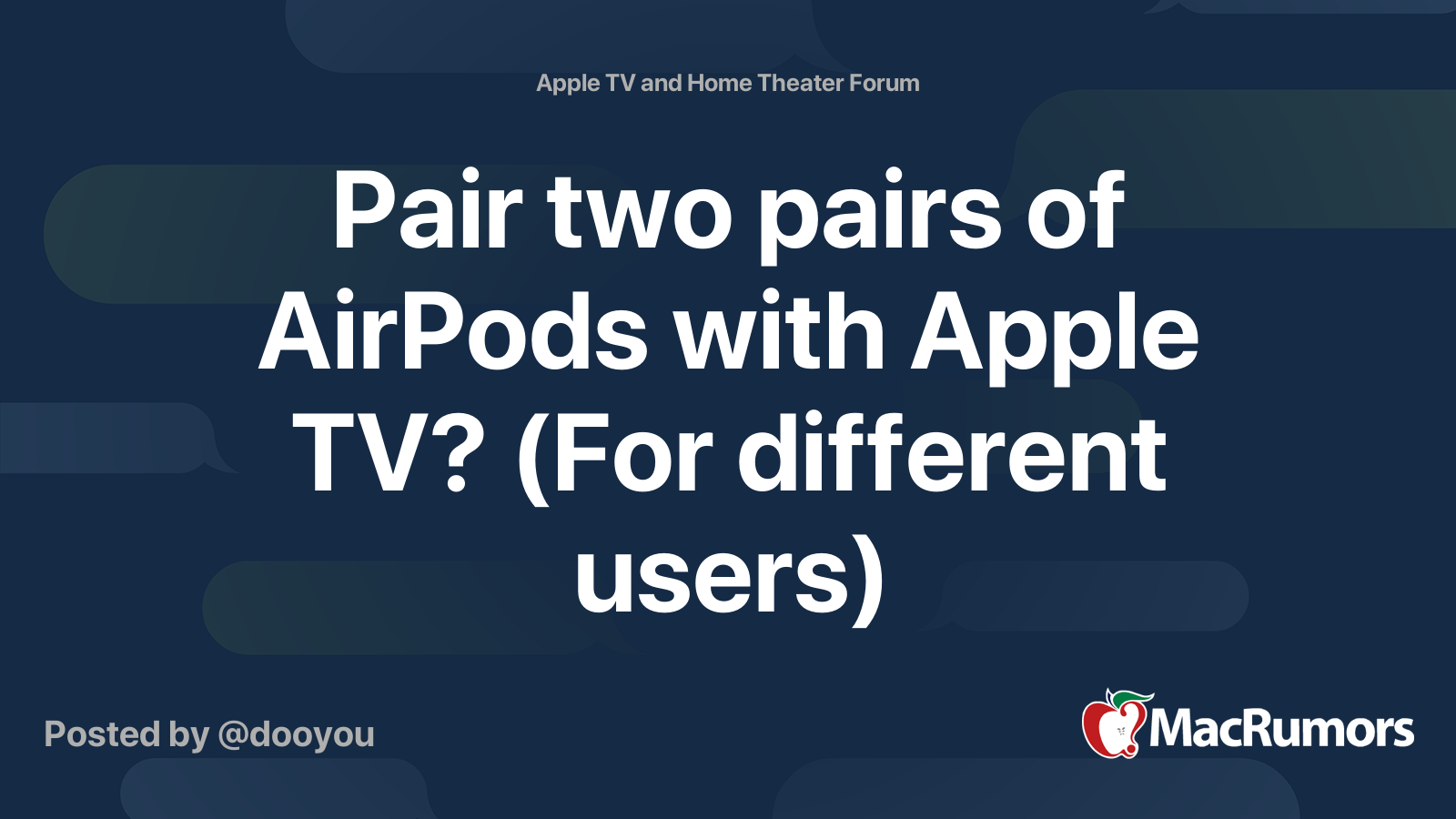 Connect 2 sets of 2025 airpods to apple tv