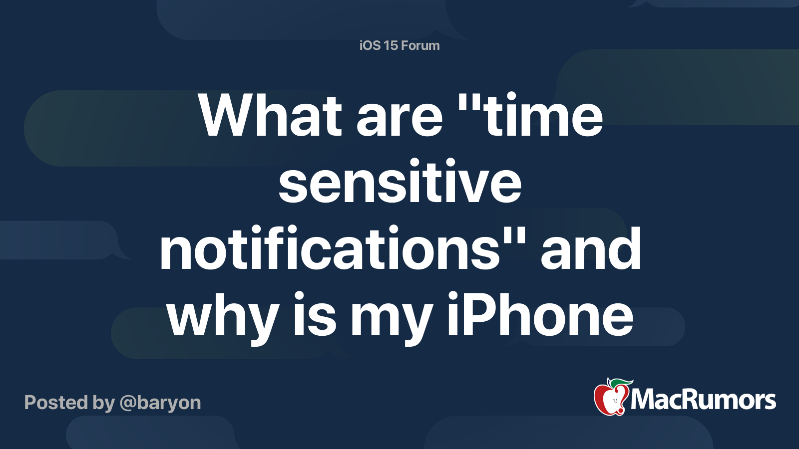What are "time sensitive notifications" and why is my iPhone constantly