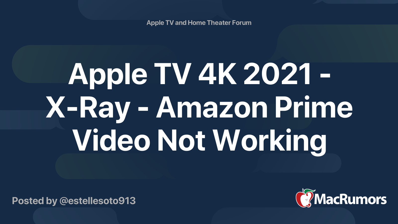 Amazon prime not online playing on apple tv