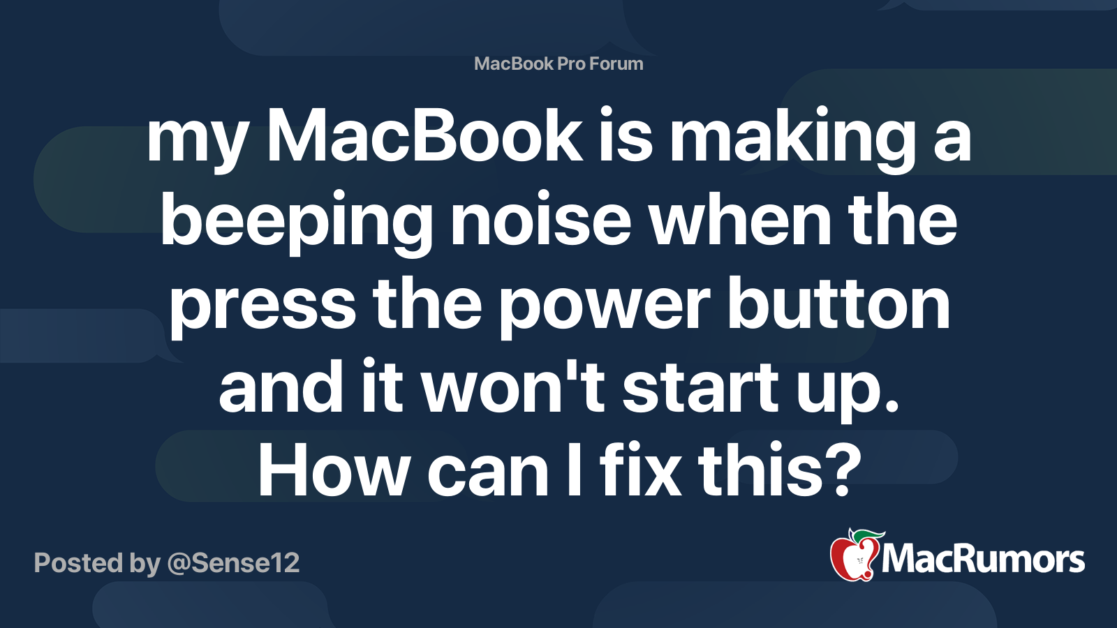 my MacBook is making a beeping noise when the press the power button ...