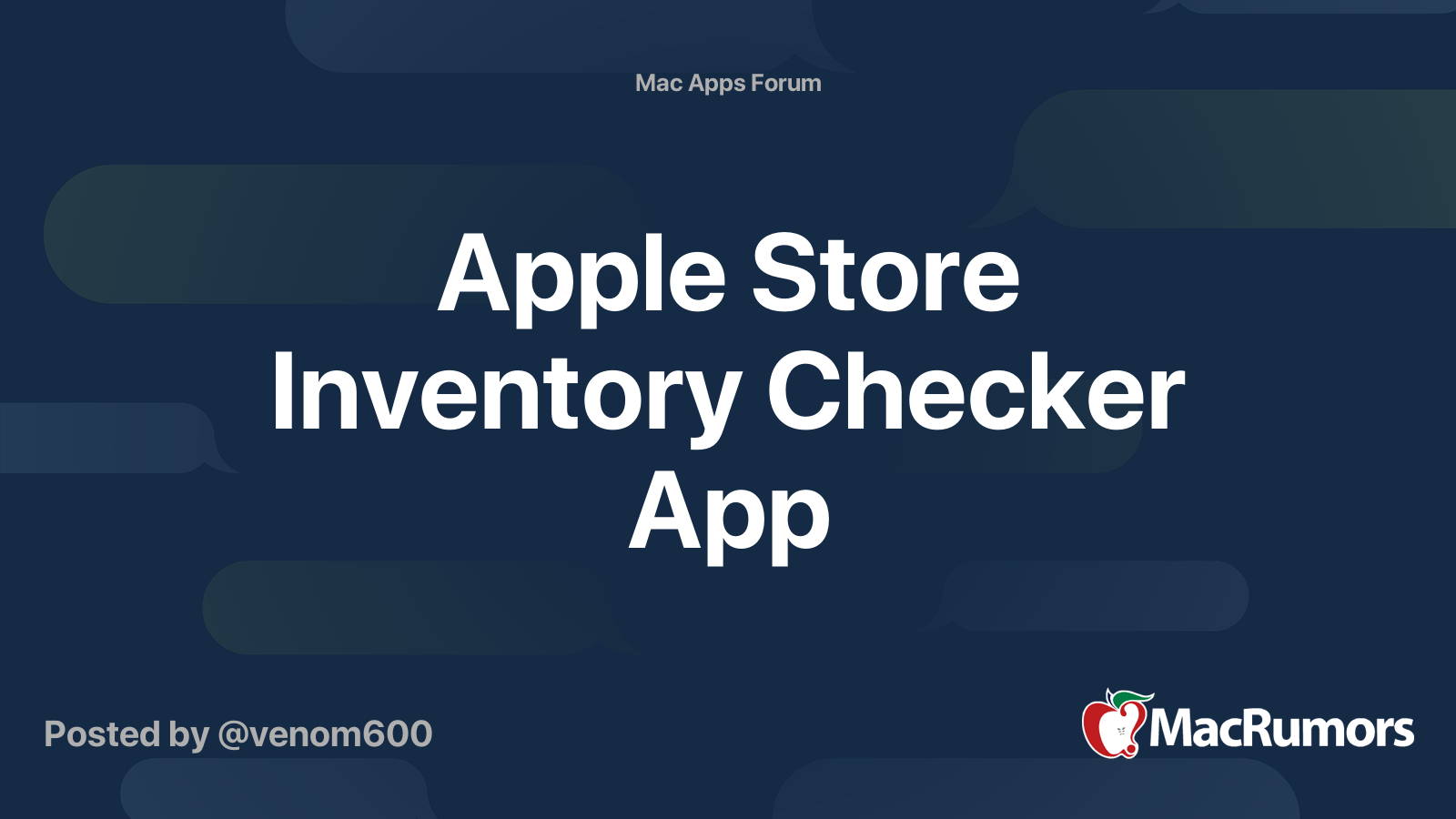 Apple Store Inventory Checker App | MacRumors Forums