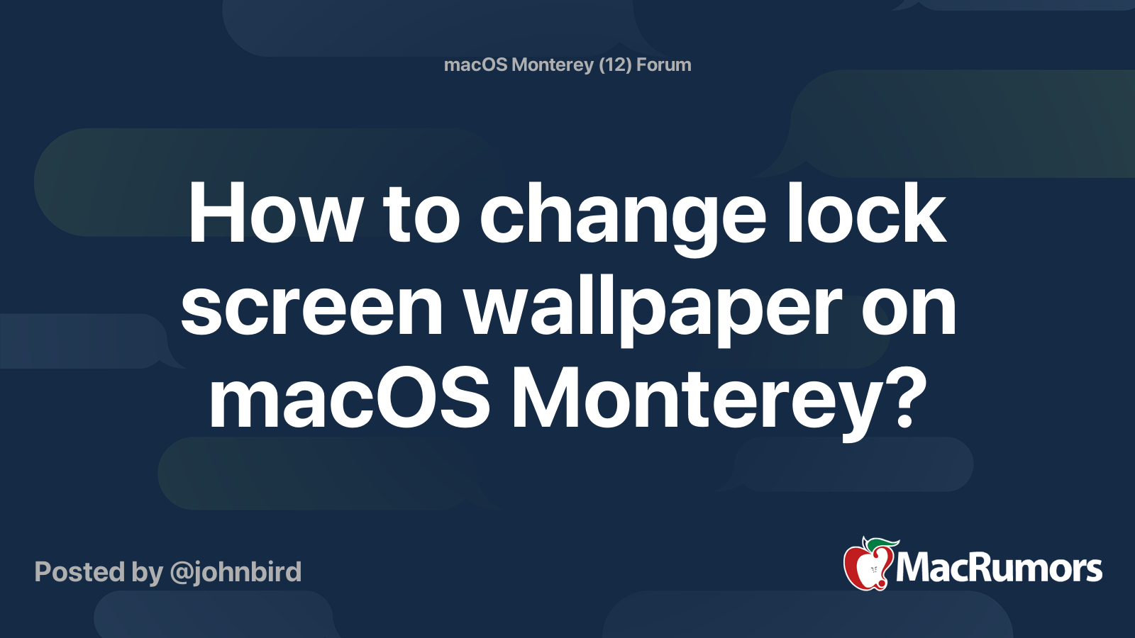 how to change lock screen wallpaper on macos