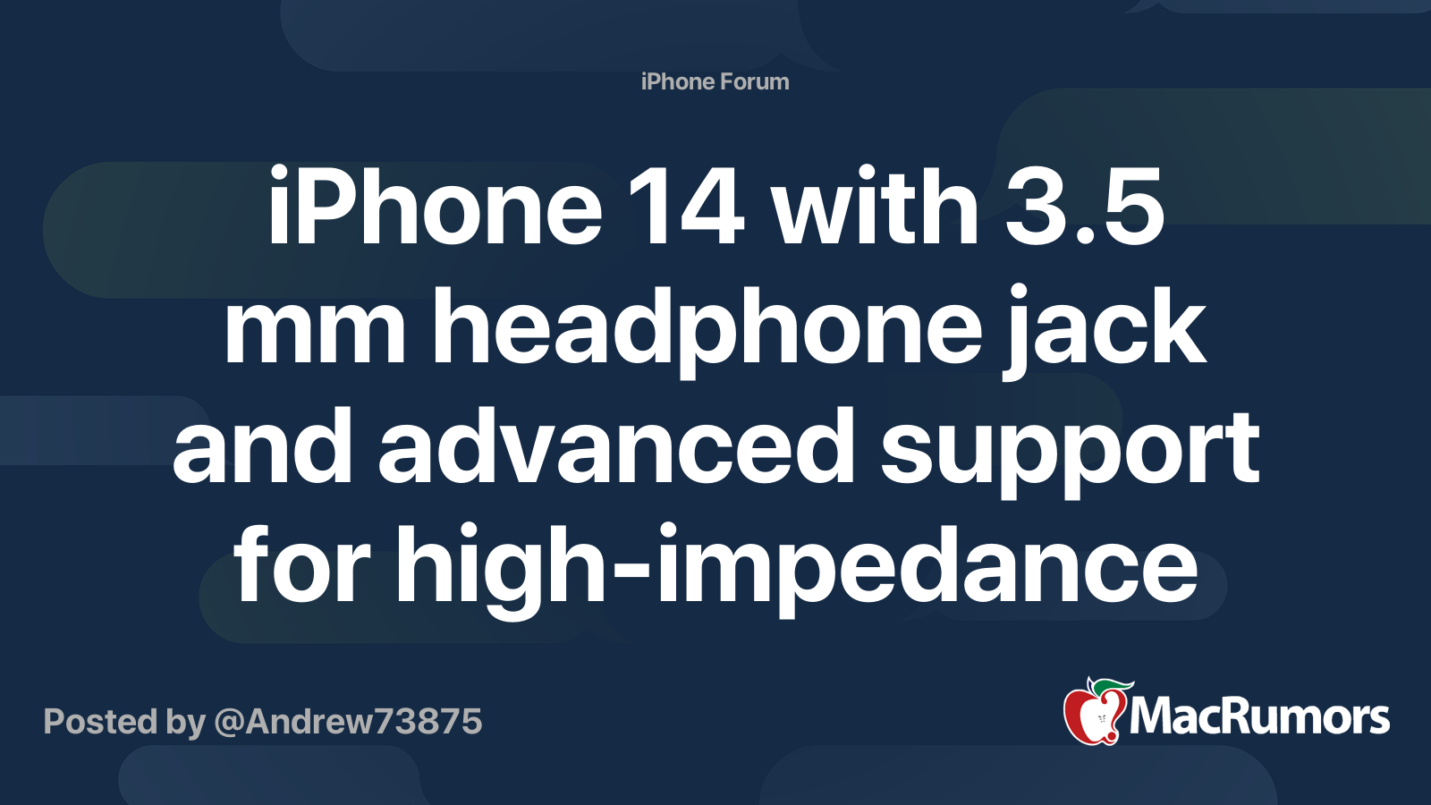iPhone 14 with 3.5 mm headphone jack and advanced support for high