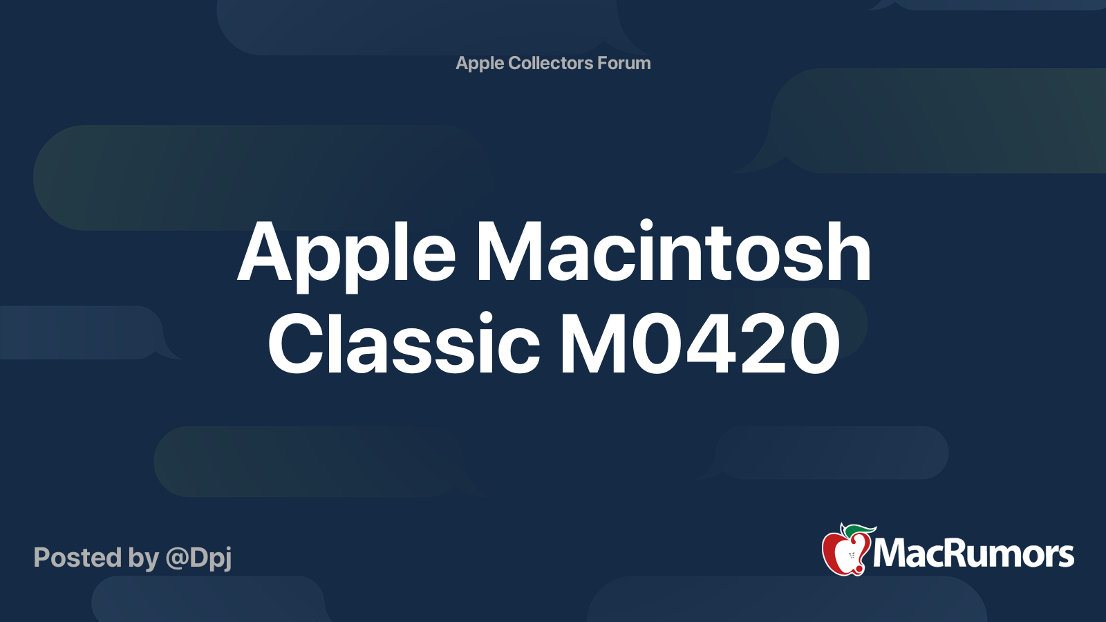 apple macintosh classic m0420