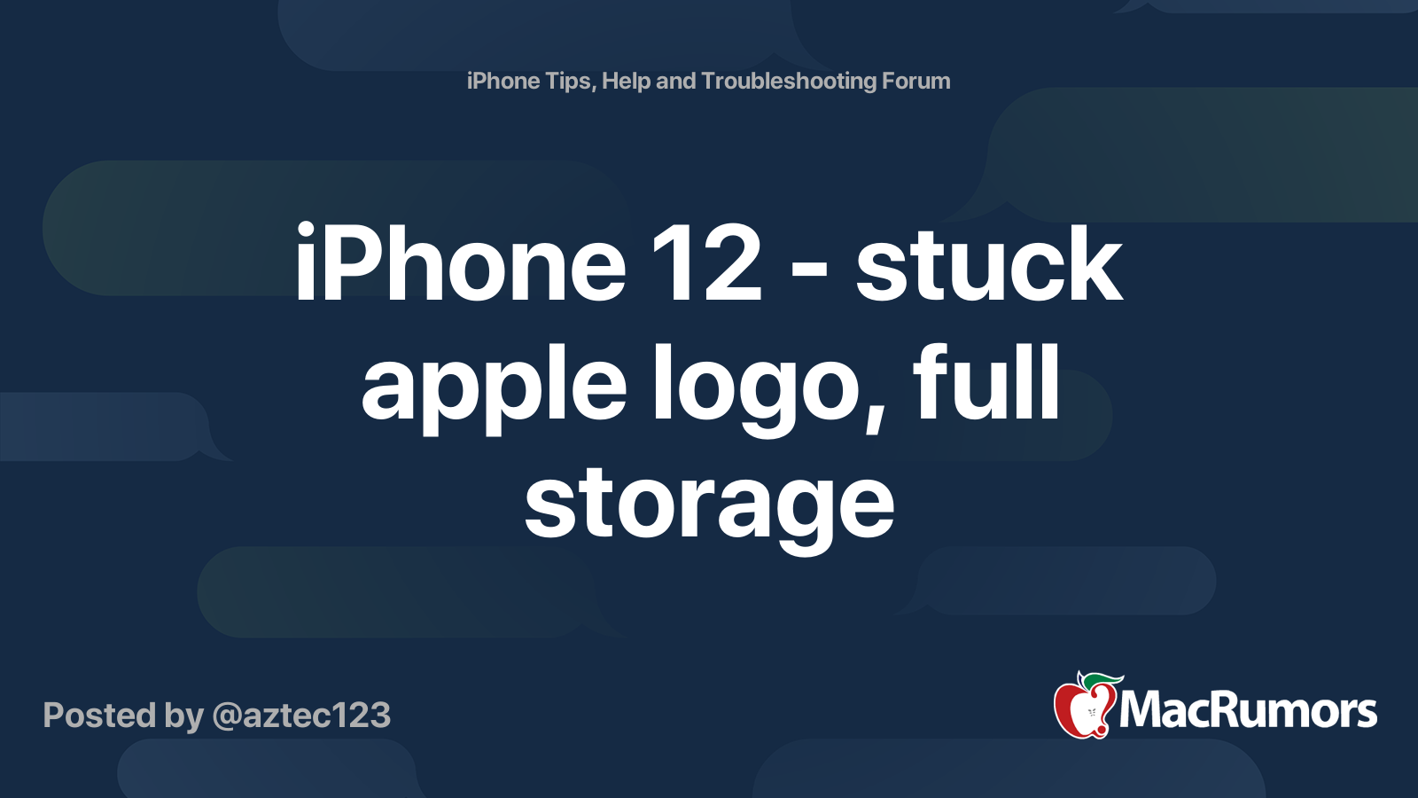 iphone stuck on apple logo storage full recovery mode
