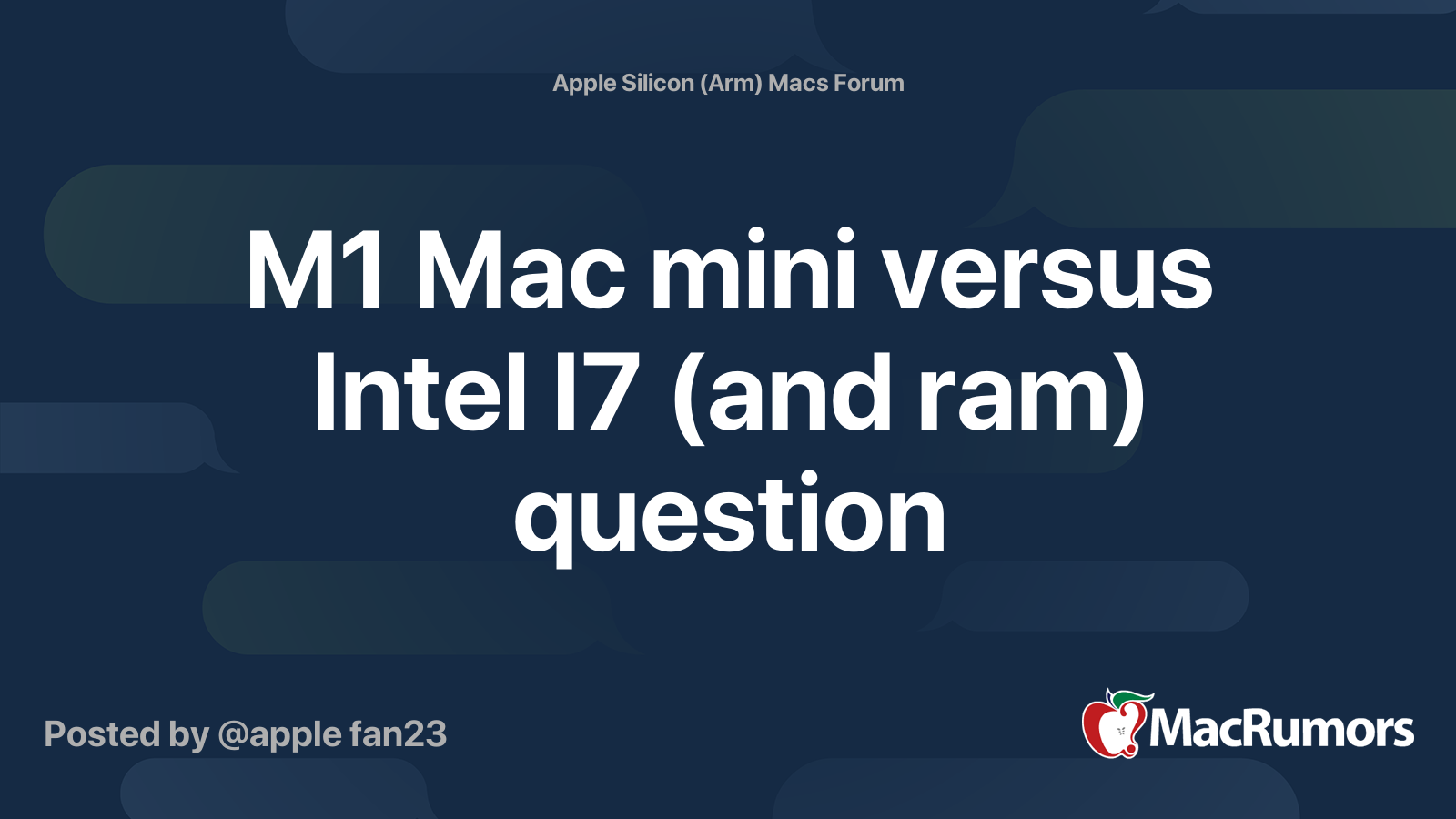 Apple Silicon M1 Mac Mini vs. Intel Mac Mini Buyer's Guide - MacRumors