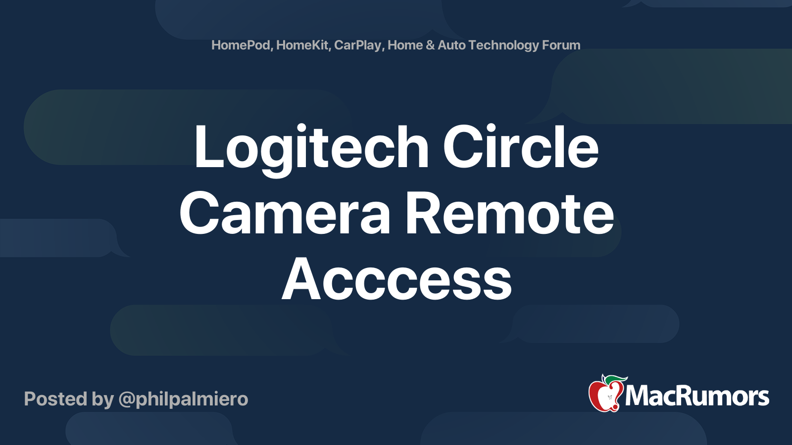 Logi circle 2 sales homekit no response