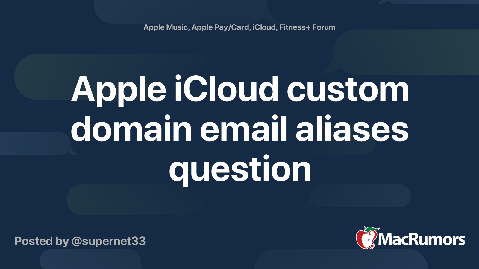icloud custom email domain aliases