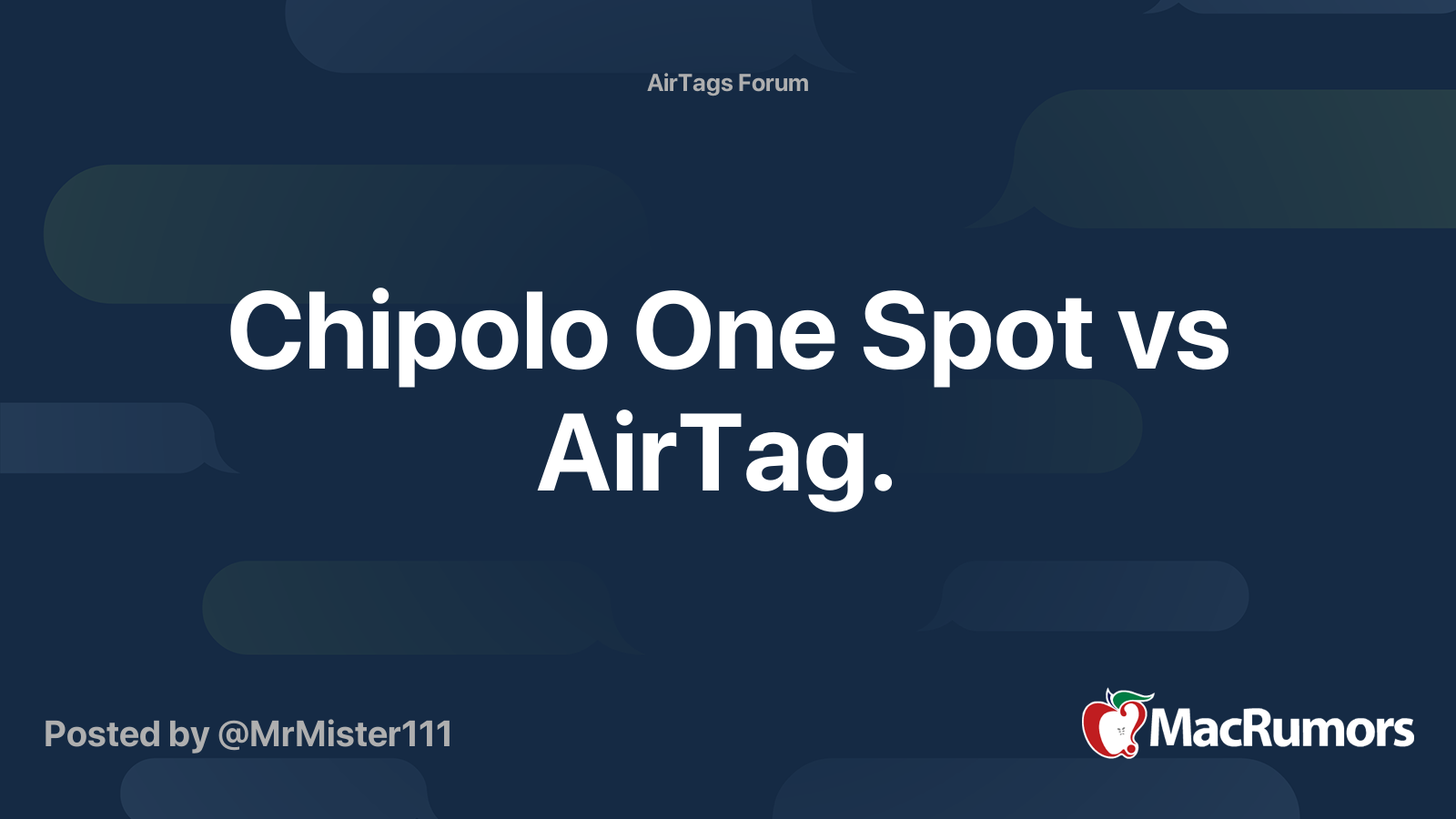 Chipolo ONE Spot review: the only real alternative to AirTag - General  Discussion Discussions on AppleInsider Forums