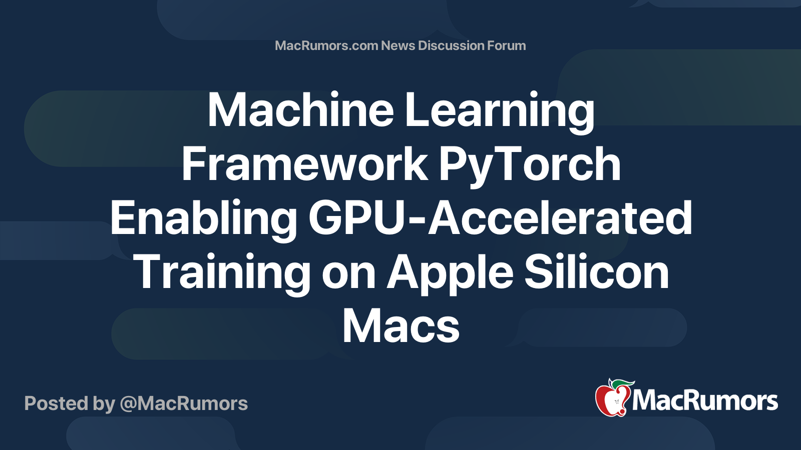 Machine Learning Framework PyTorch Enabling GPU-Accelerated Training on ...