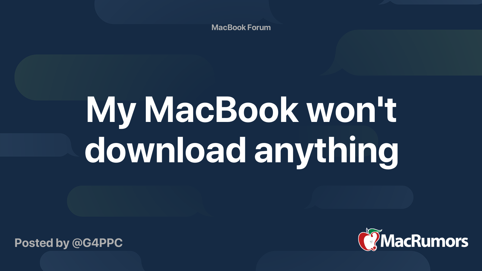 my mac wont download anything