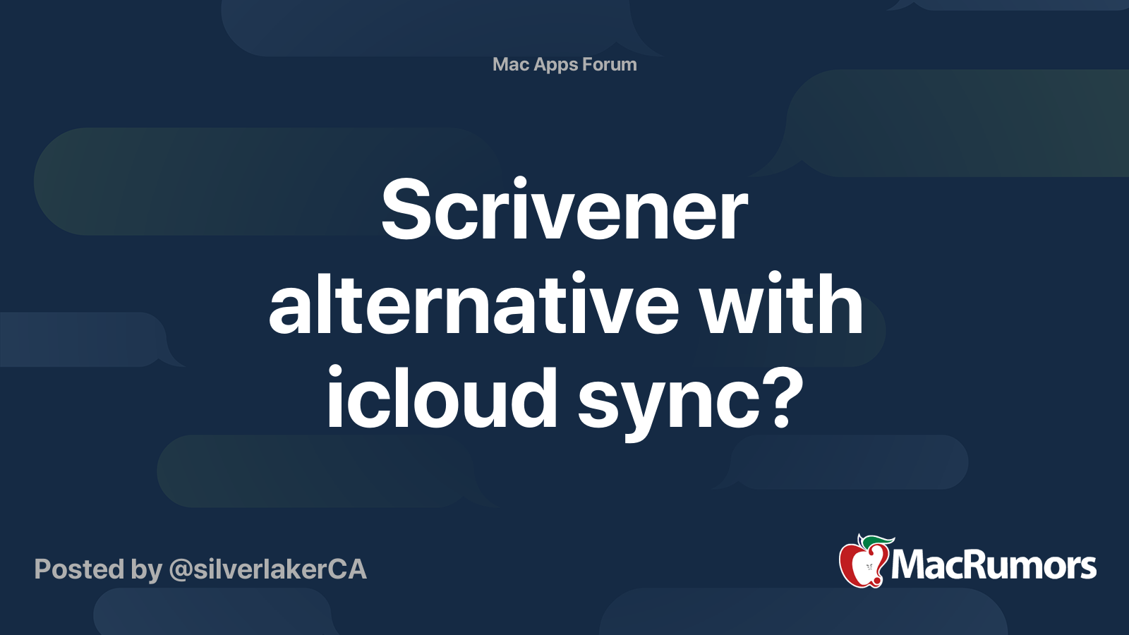 5. Các vấn đề khi sử dụng Scrivener với iCloud