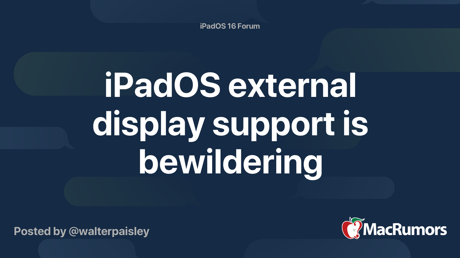 ipados external monitor support