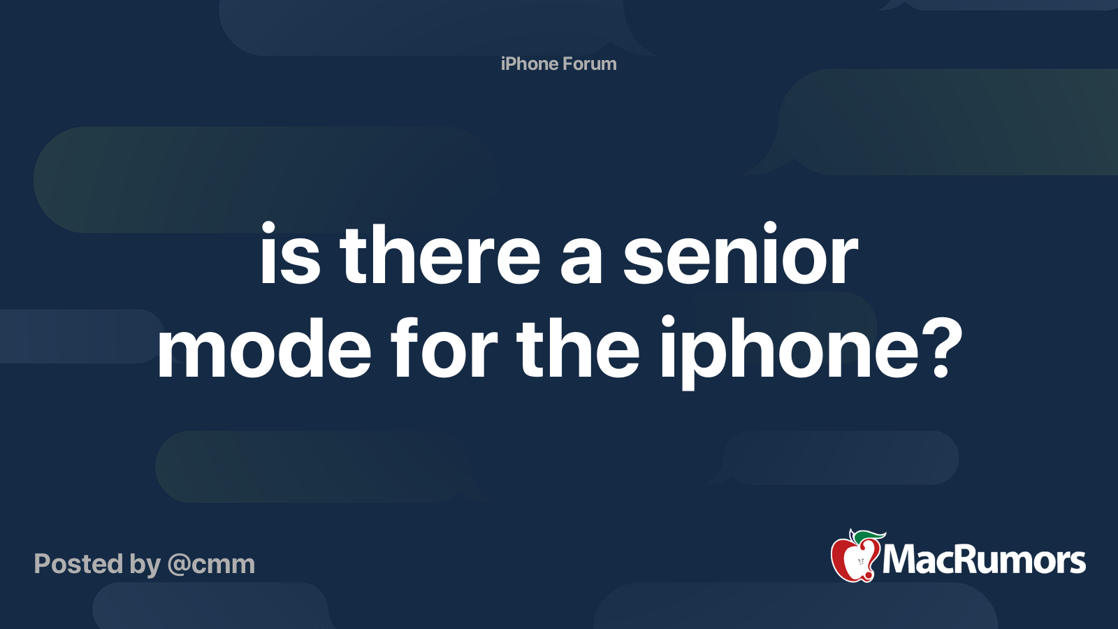 Existuje na iPhone režim seniorů?