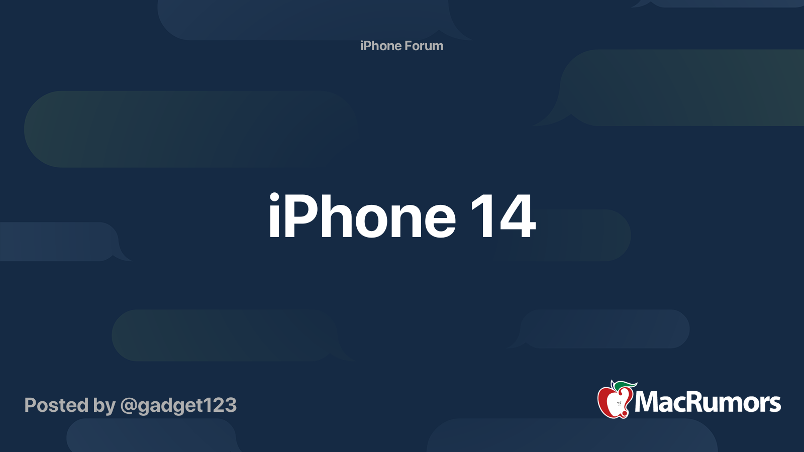 forum iphone 14