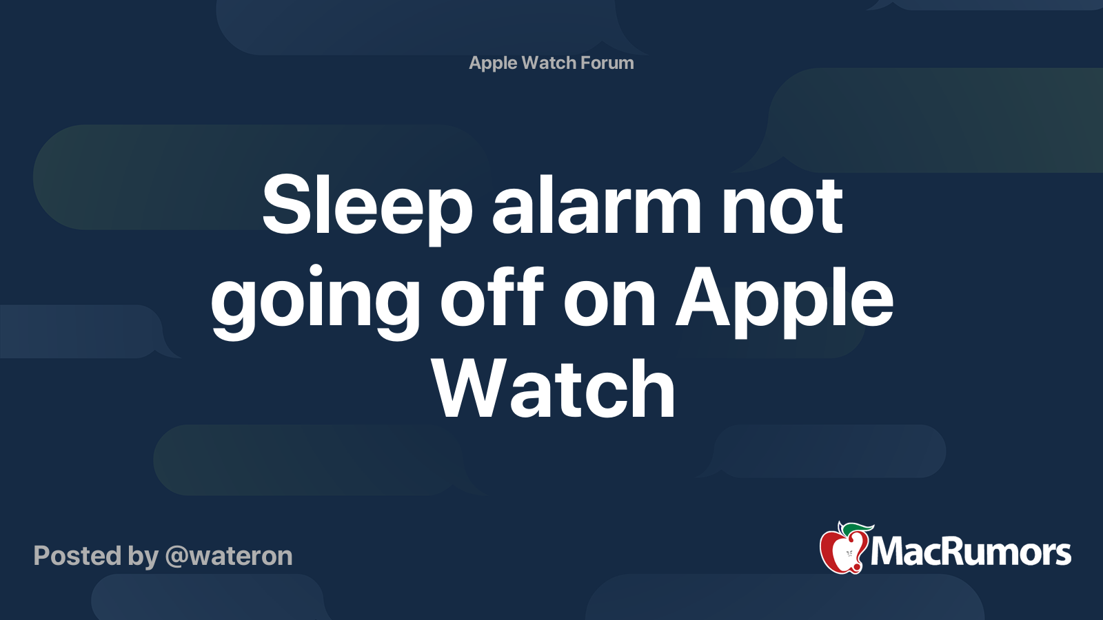 Apple watch alarm not going off sale