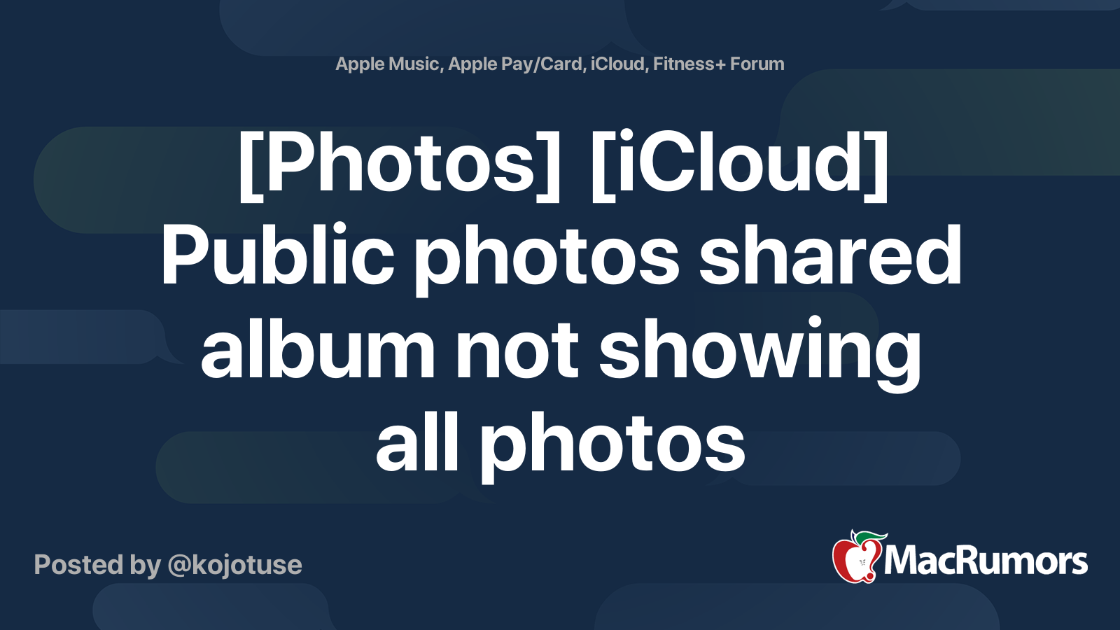 [Photos] [iCloud]  L’album partagé de photos publiques n’affiche pas toutes les photos