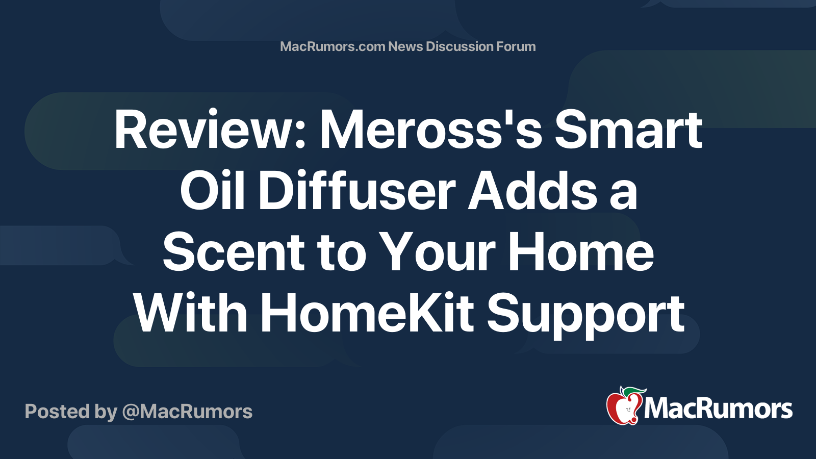 Review: Meross's Smart Oil Diffuser Adds a Scent to Your Home With ...
