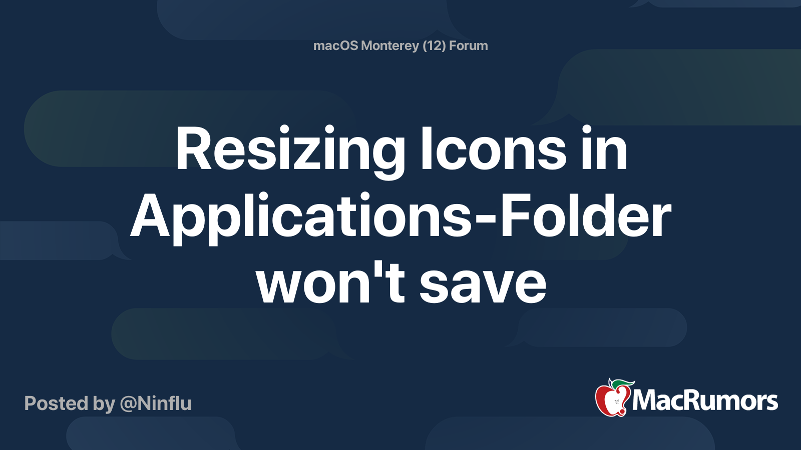 Resizing Icons in Applications-Folder won't save | MacRumors Forums