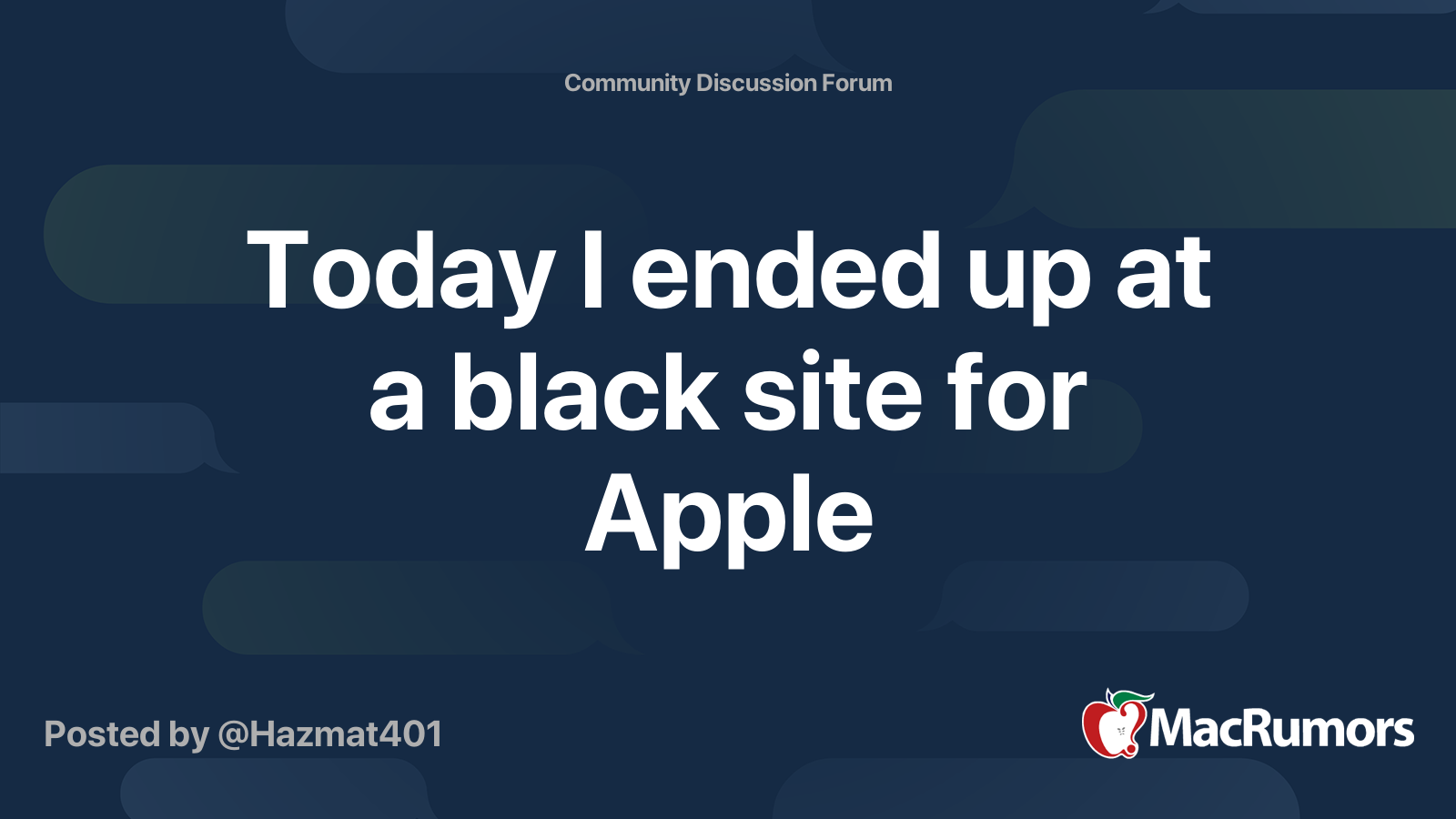 In the present day I ended up at a black website for Apple